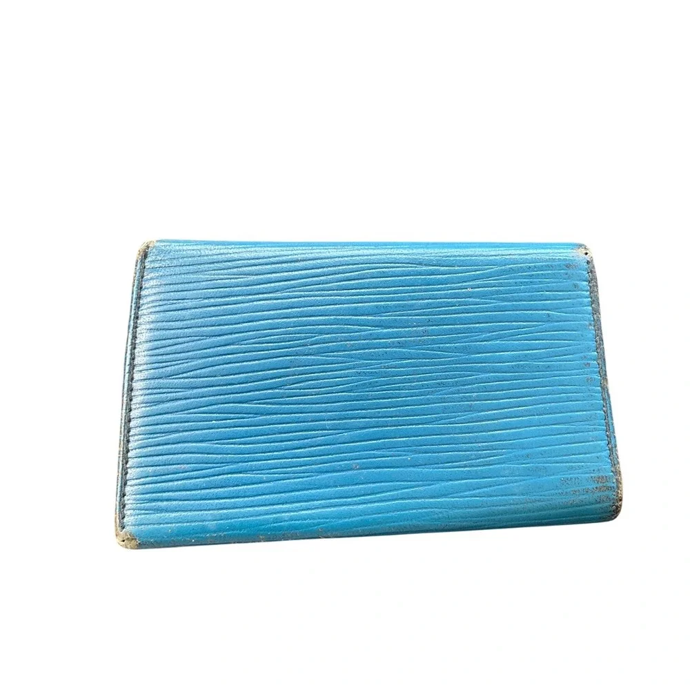 Rare Louis Vuitton Epi Leather 6 Key Holder Toledo Blue Vintage 1990s Spain